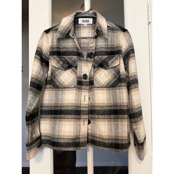 BB Dakota by Steve Madden Women's Boxy Shacket Size XS Shirt Jacket Flannel - Picture 3 of 9